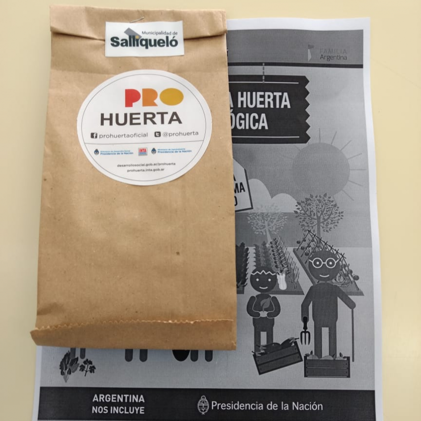 MAÑANA SE ENTREGARÁN LAS SEMILLAS DEL PROGRAMA PRO HUERTA