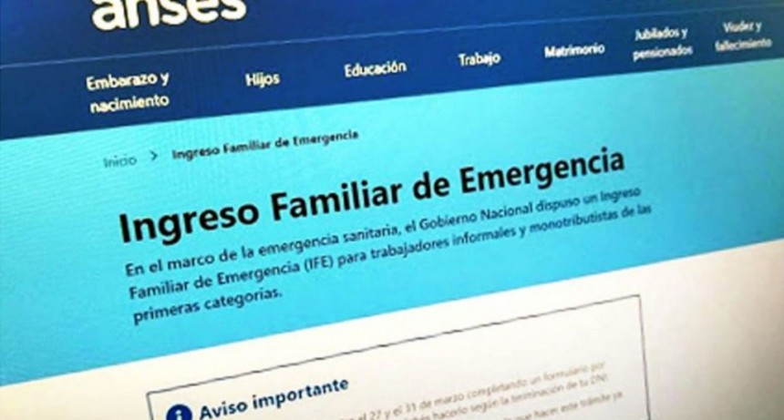 HOY PODRÁN ELEGIR EL MEDIO DE PAGO LOS BENEFICIARIOS DEL IFE QUE AÚN NO LO HAYAN SELECCIONADO Y SUS DNI TERMINEN EN 8 y 9