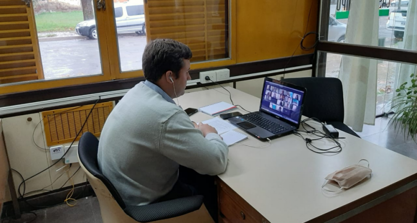 ENZO DUCKART MANTUVO UNA VIDEOCONFERENCIA CON EL MINISTRO DE PRODUCCIÓN BONAERENSE