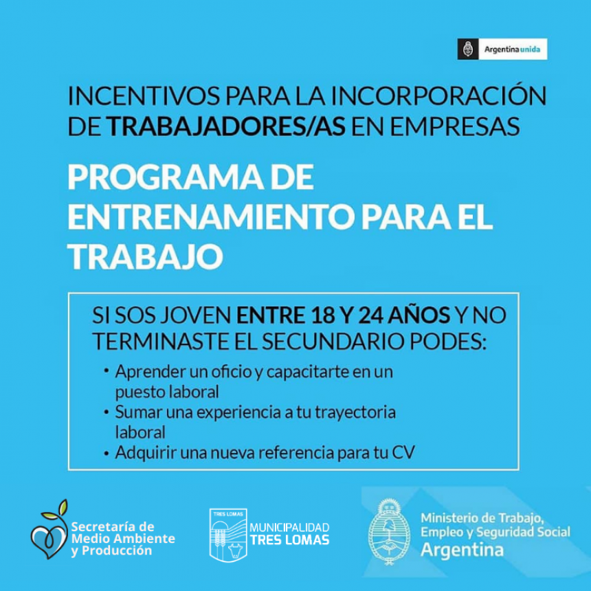 ENTRENAMIENTO PARA EL TRABAJO Y LA INSERCIÓN LABORAL