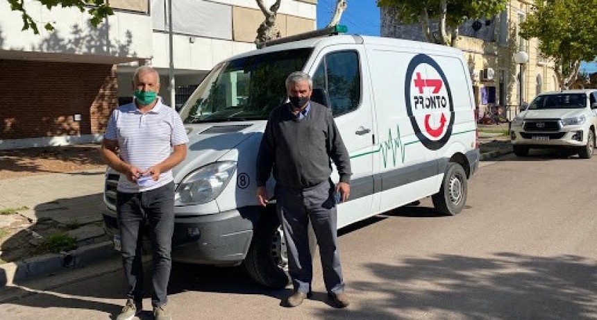 PARA GARANTIZAR LA ATENCIÓN, SE RECIBIÓ UNA AMBULANCIA ALQUILADA