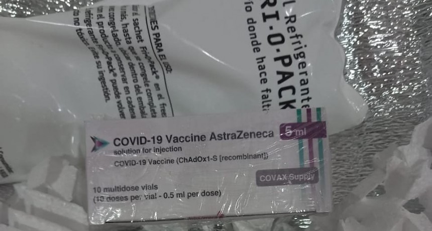 LLEGARON 100 NUEVAS DOSIS DE 