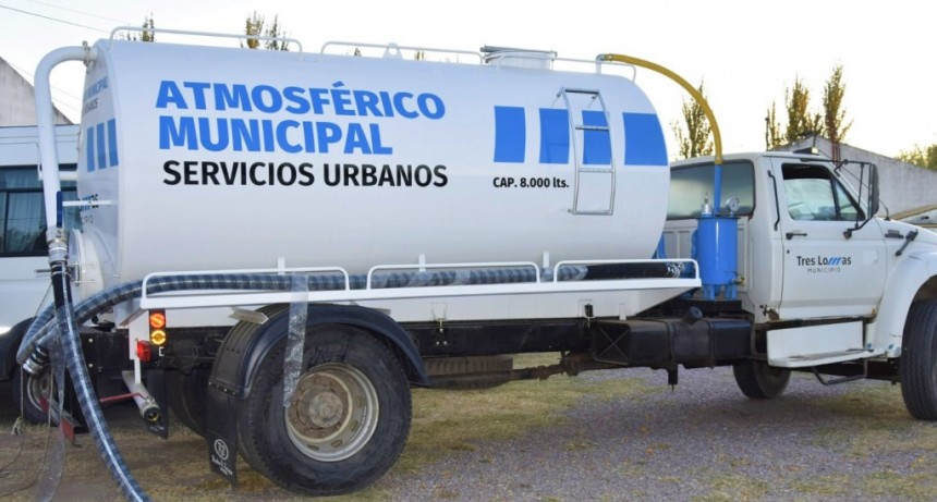 EL CAMIÓN ATMOSFÉRICO MUNICIPAL NUEVAMENTE ESTÁ EN SERVICIO