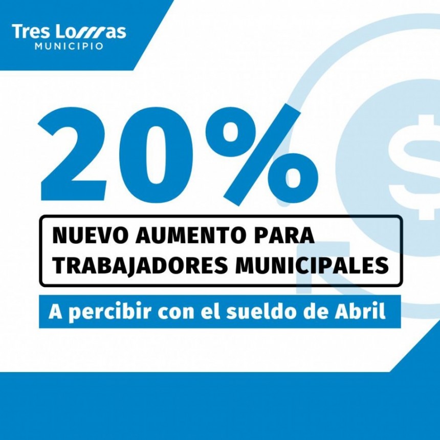 NUEVO AUMENTO PARA TRABAJADORES MUNICIPALES