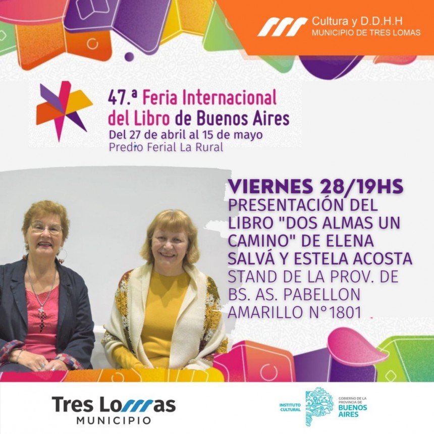 DOS ESCRITORAS TRESLOMENSES PRESENTARAN SU LIBRO EN LA 47º FERIA INTERNACIONAL DEL LIBRO