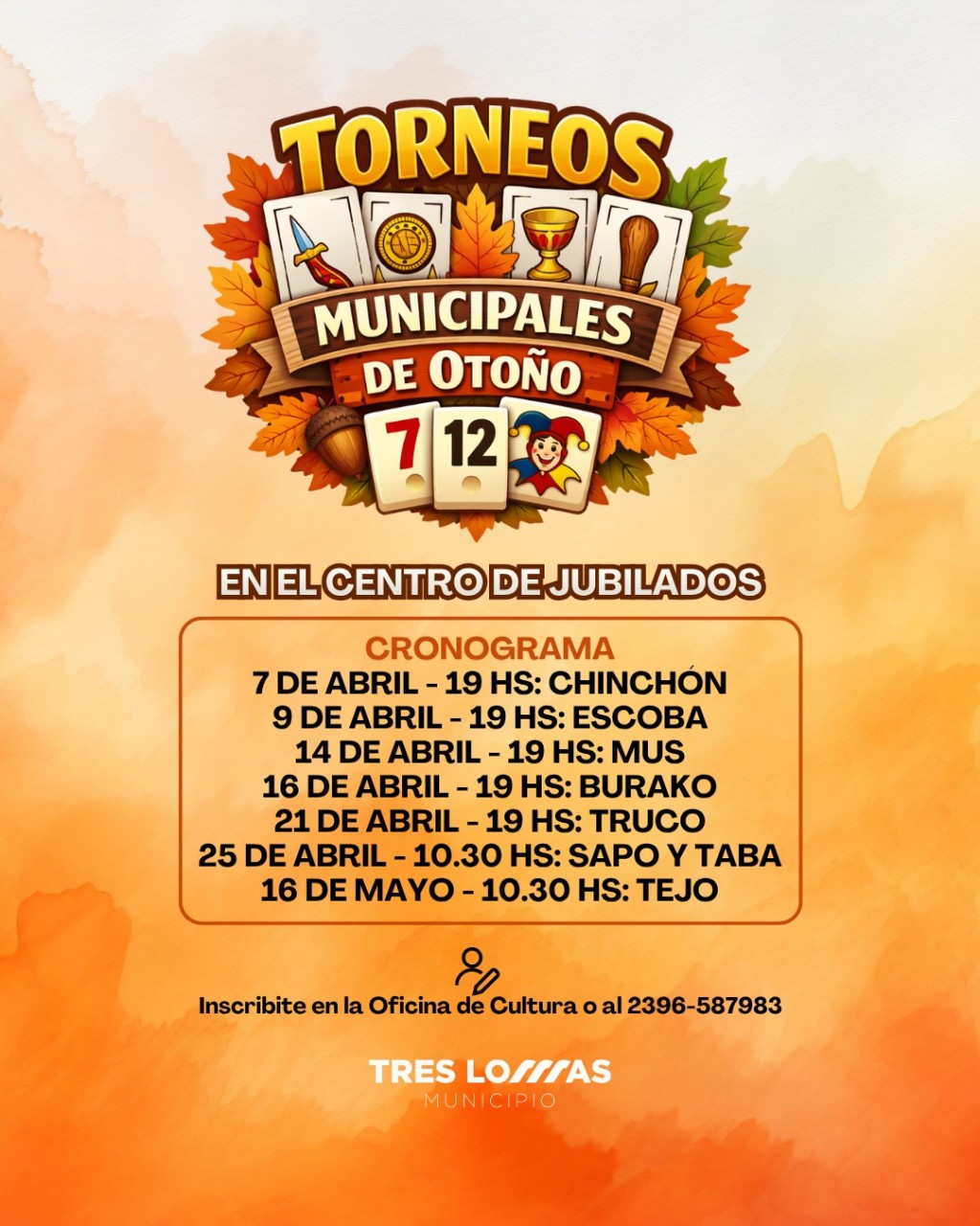 Llegan los Torneos Municipales de Oto&ntilde;o al Centro de Jubilados