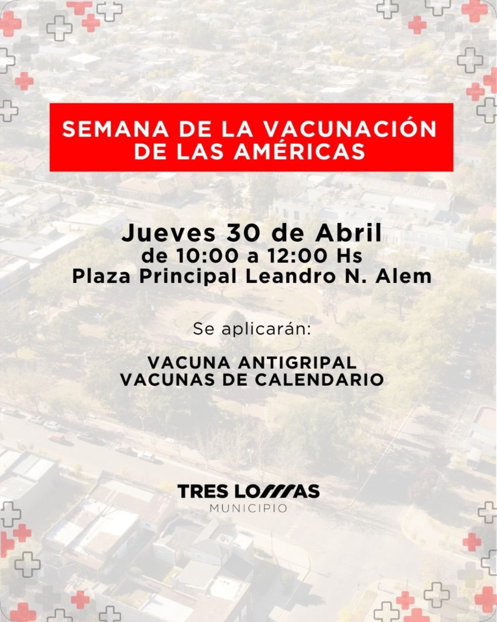 Jornada de vacunaci&oacute;n en la plaza principal