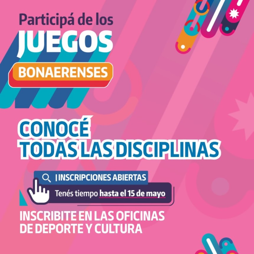 Est&aacute; abierta la inscripci&oacute;n para los Juegos Bonaerenses 2026