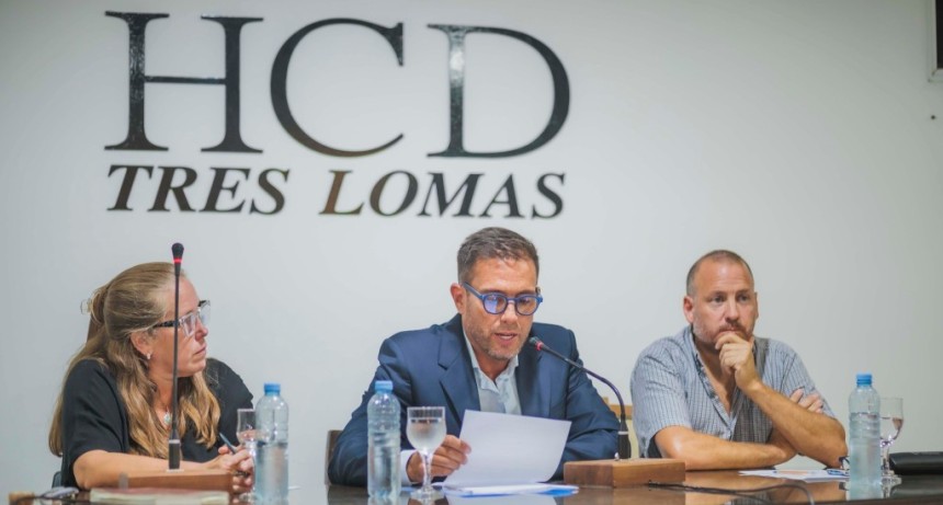 Se re&uacute;ne el Concejo Deliberante Tres Lomas
