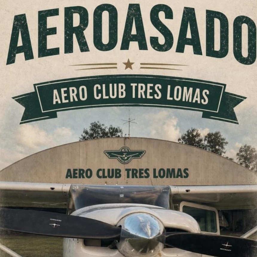 El Aero Club Tres Lomas organiza un &ldquo;Aeroasado&rdquo; para el domingo 3 de mayo