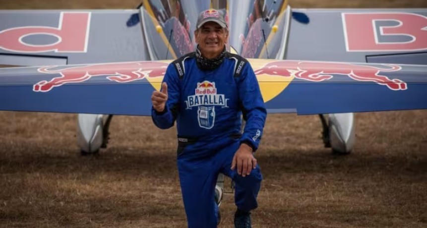 Jorge Malatini con sus acrobacias a&eacute;reas estar&aacute; el domingo en el Aeroasado