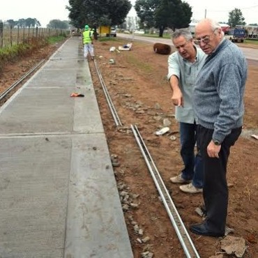 EL INTENDENTE RECORRIÓ OBRAS EN MARCHA