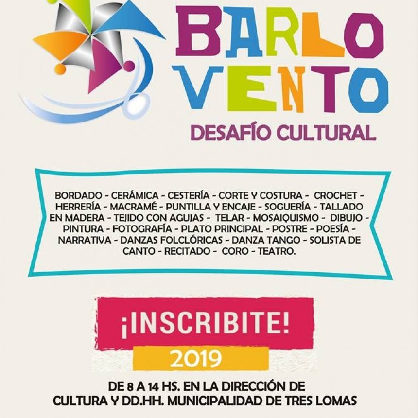 ABRIERON LA INSCRIPCION PARA EL PROGRAMA CULTURAL BARLOVENTO