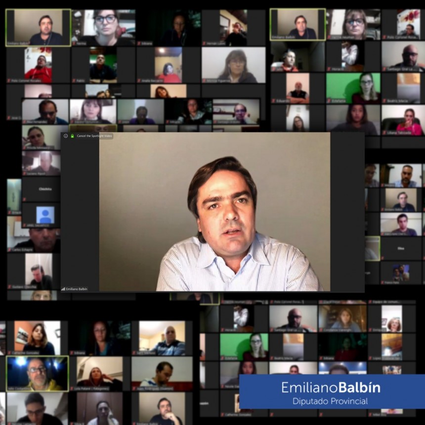 EL DIPUTADO BALBÍN SIGUE RECORRIENDO LOS DISTRITOS DE LA SECCIÓN MEDIANTE ENCUENTROS VIRTUALES