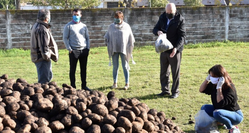 LA EMPRESA “PAPAS MC CAIN” DONÓ UN CAMIÓN DE PAPAS AL MUNICIPIO