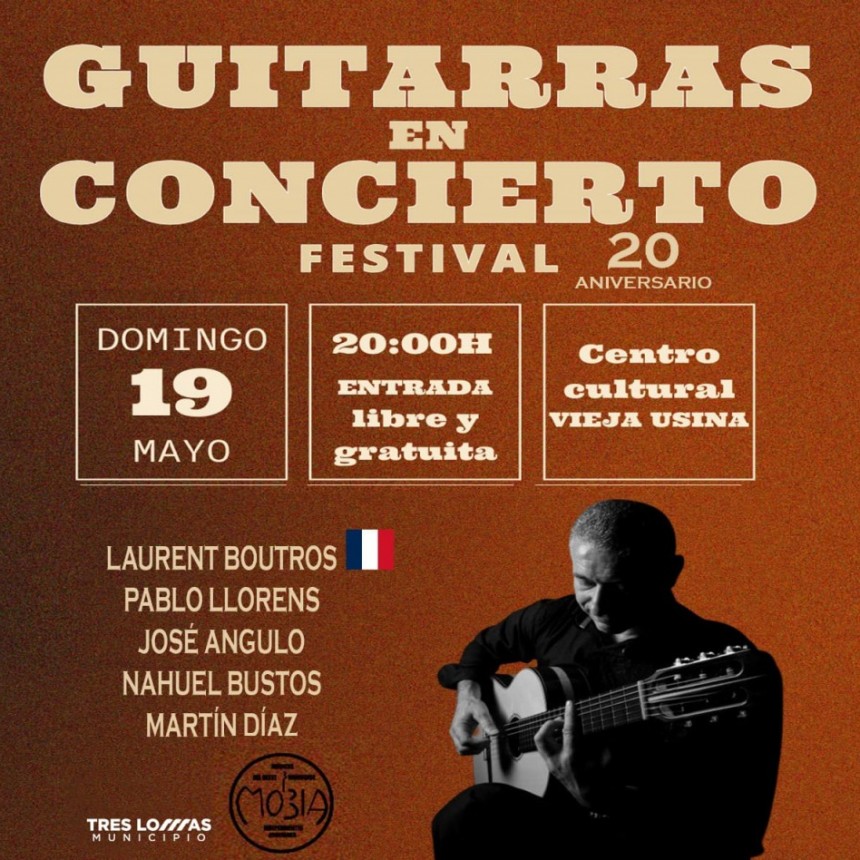 “GUITARRAS EN CONCIERTO” EN EL CENTRO CULTURAL VIEJA USINA