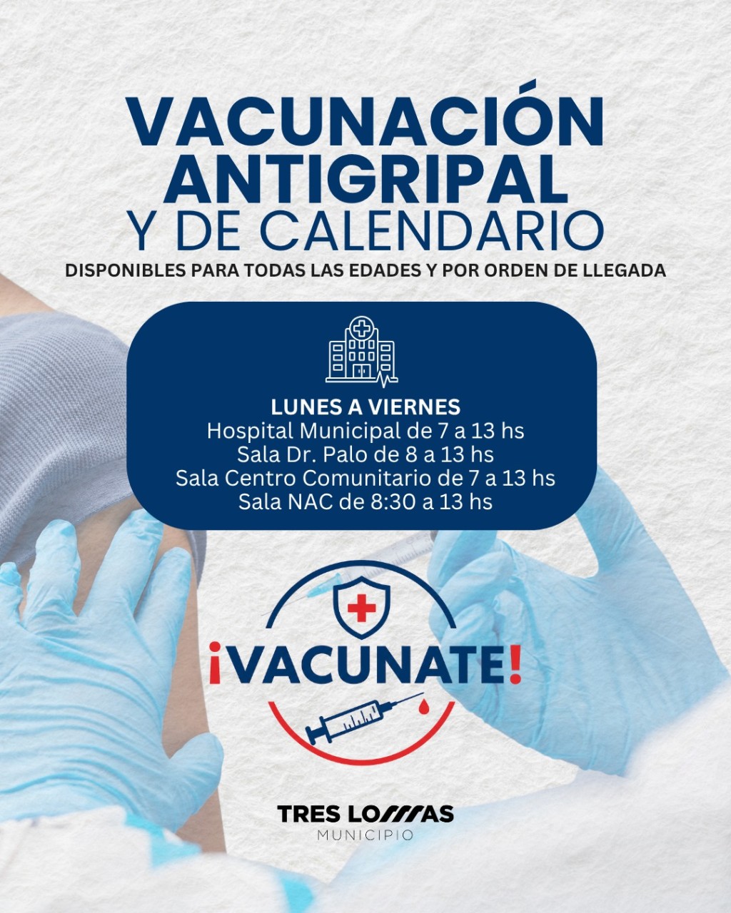 Vacunaci&oacute;n antigripal y de calendario