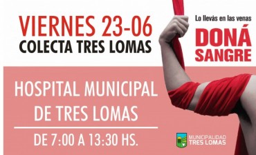 EL PRÓXIMO VIERNES HABRÁ UNA NUEVA COLECTA DE SANGRE