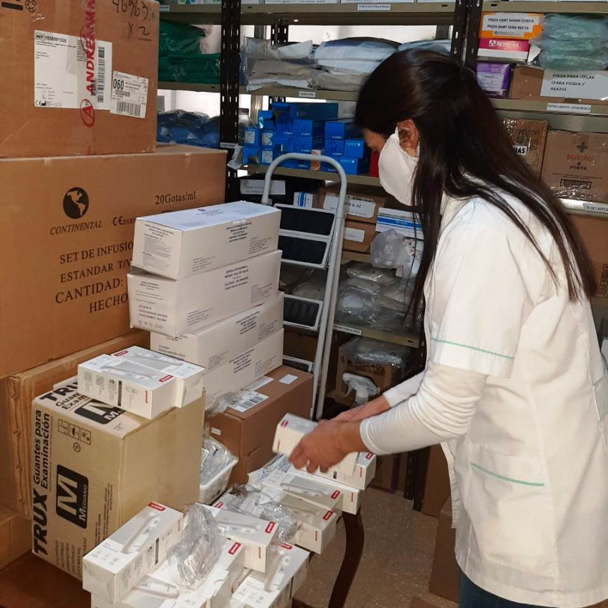 SE RECIBIERON NUEVOS INSUMOS PARA COMBATIR EL COVID19