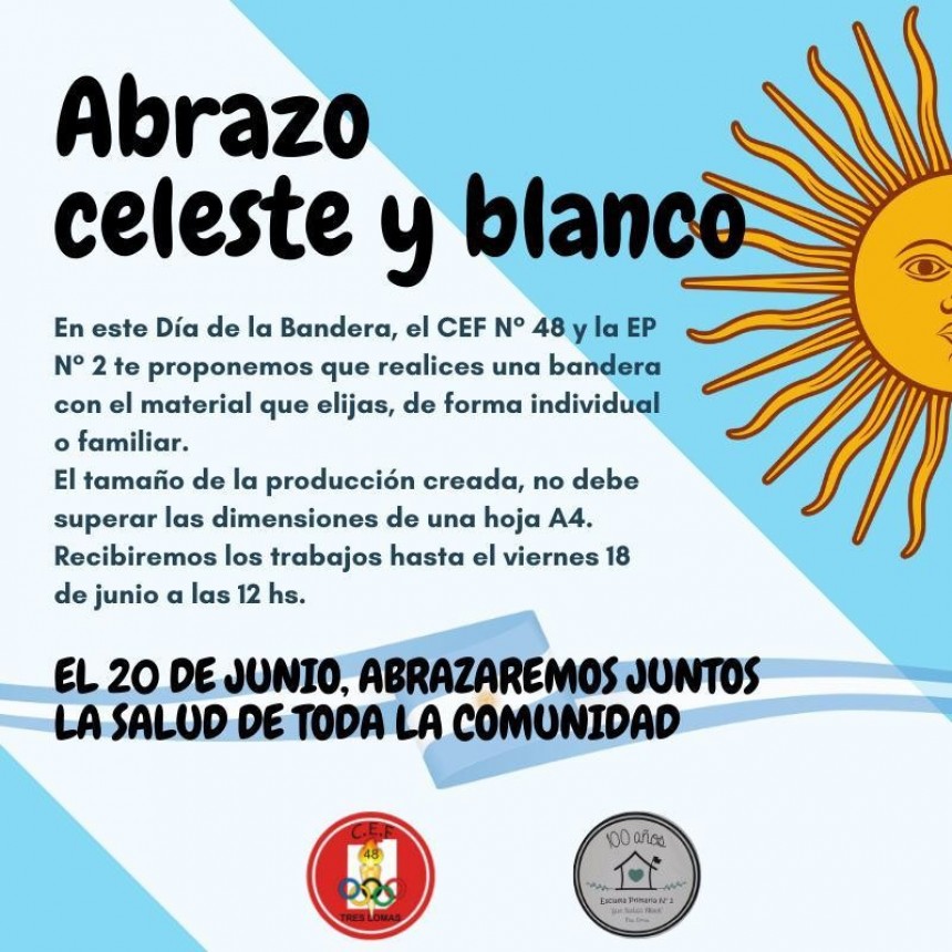 EL 20 DE JUNIO ABRAZAREMOS JUNTOS LA SALUD DE TODA LA COMUNIDAD