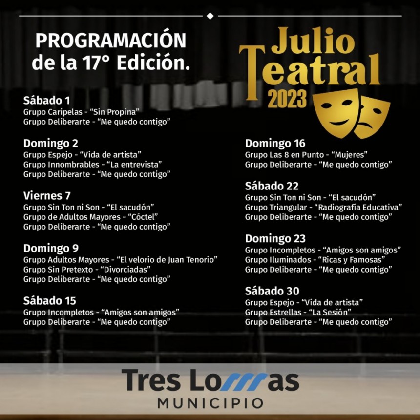 VUELVE JULIO TEATRAL