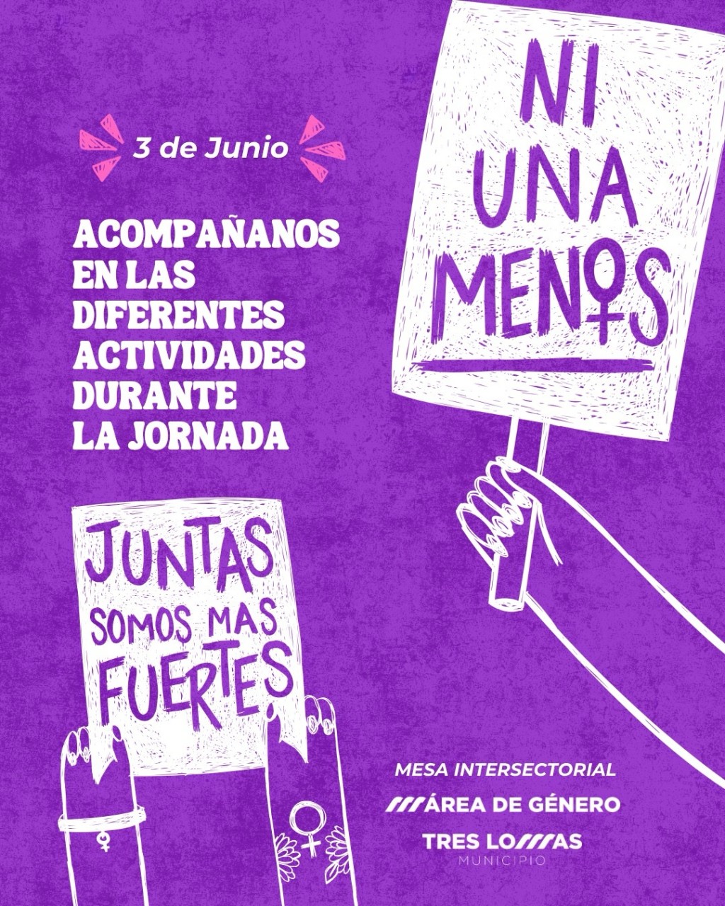Actividades por el aniversario de la primera marcha "Ni una menos"