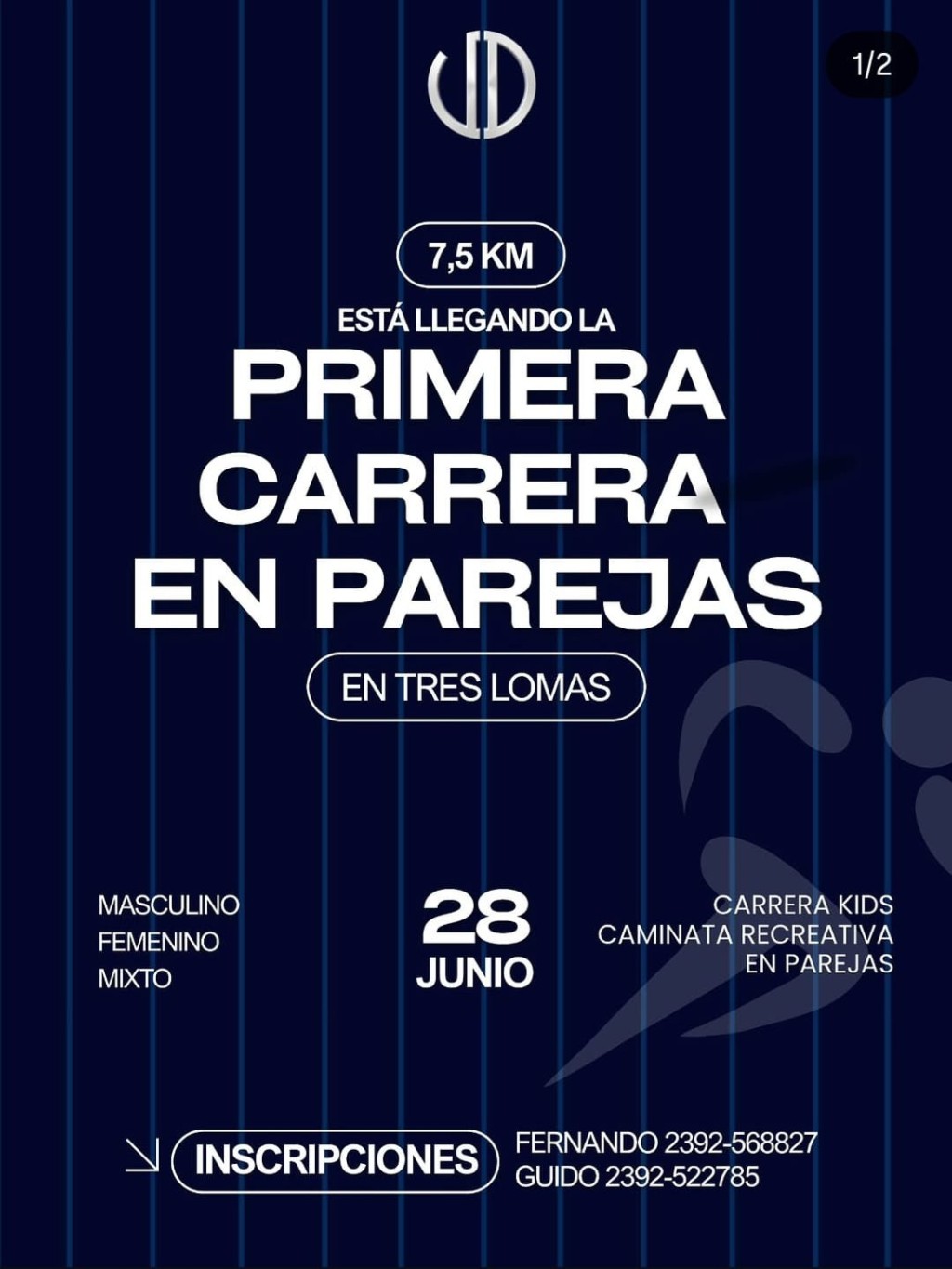 Uni&oacute;n Deportiva organiza la primera carrera en parejas