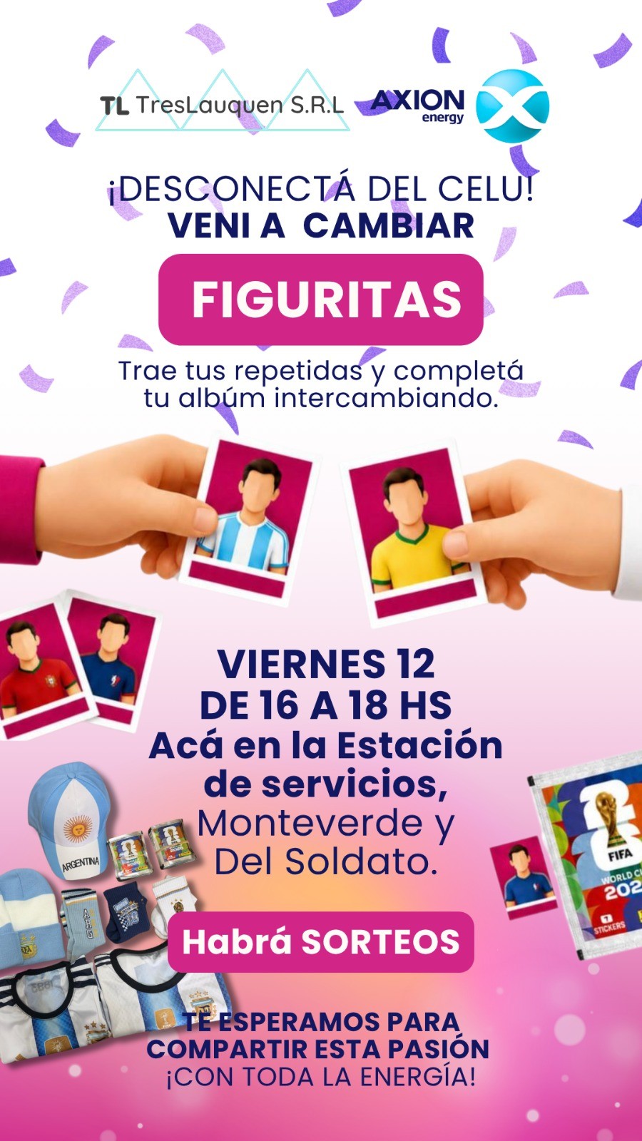 Axion Energy invita a cambiar figuritas y relizar&aacute; varios sorteos