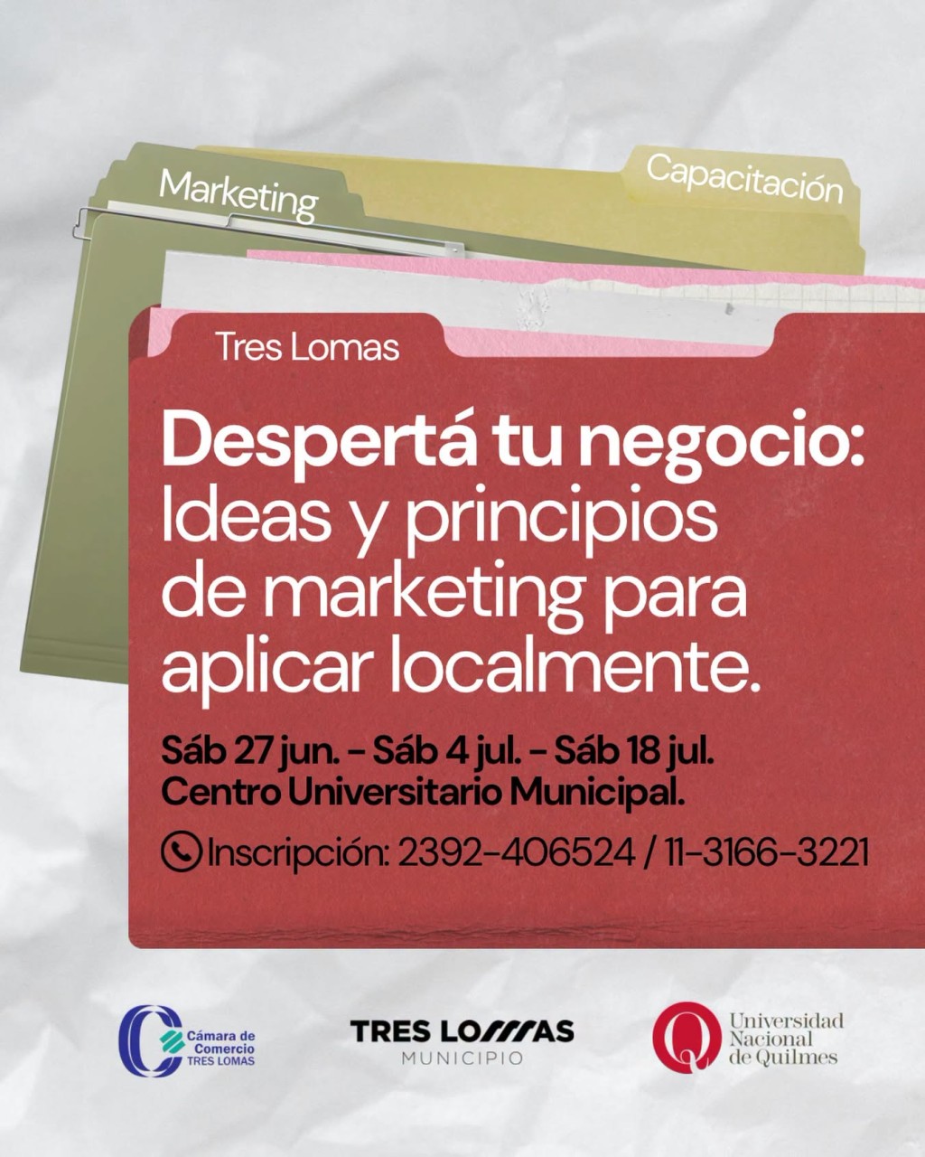 Capacitaci&oacute;n "Despert&aacute; tu negocio: ideas y principios de marketing para aplicar localmente"