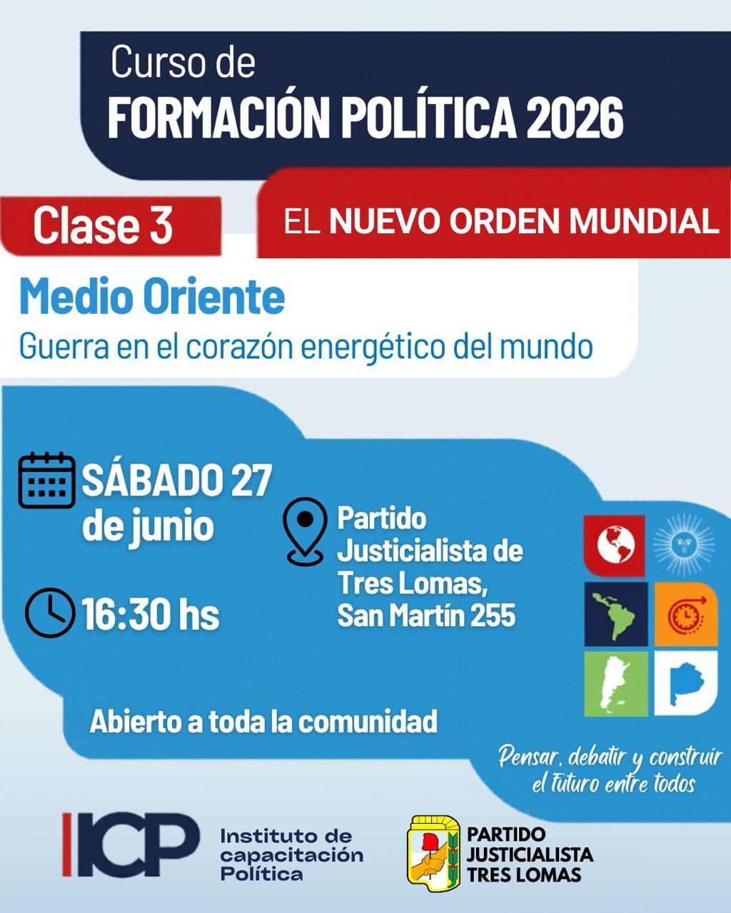 Se realizar&aacute; el Tercer Encuentro de Capacitaci&oacute;n Pol&iacute;tica 2026