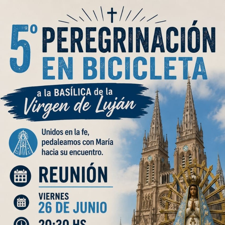 Tres Lomas se prepara para la 5&deg; Peregrinaci&oacute;n en bicicleta a la Virgen de Luj&aacute;n