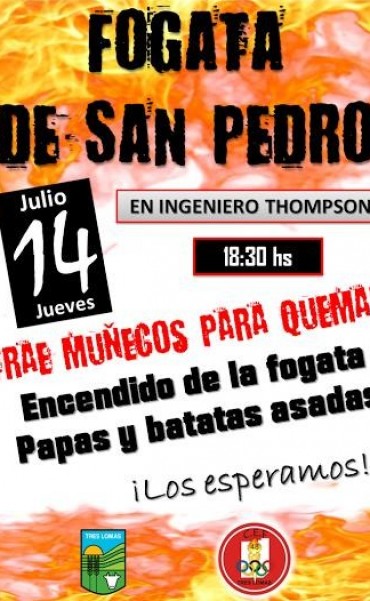 SE REALIZA LA FOGATA DE SAN PEDRO