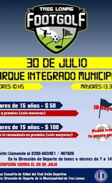 ORGANIZAN TORNEO DE FOOTGOLF EN EL PARQUE INTEGRADO