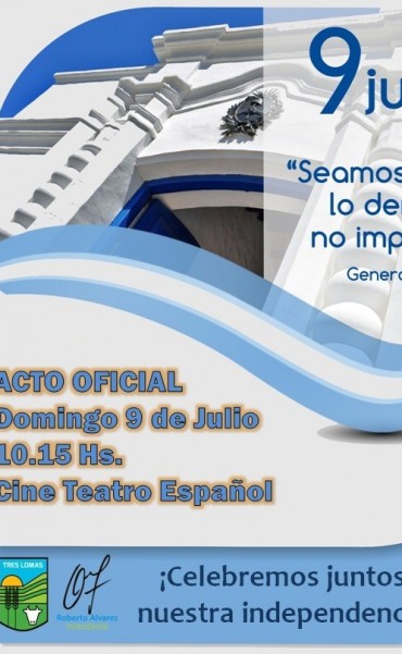 9 DE JULIO – ACTO OFICIAL