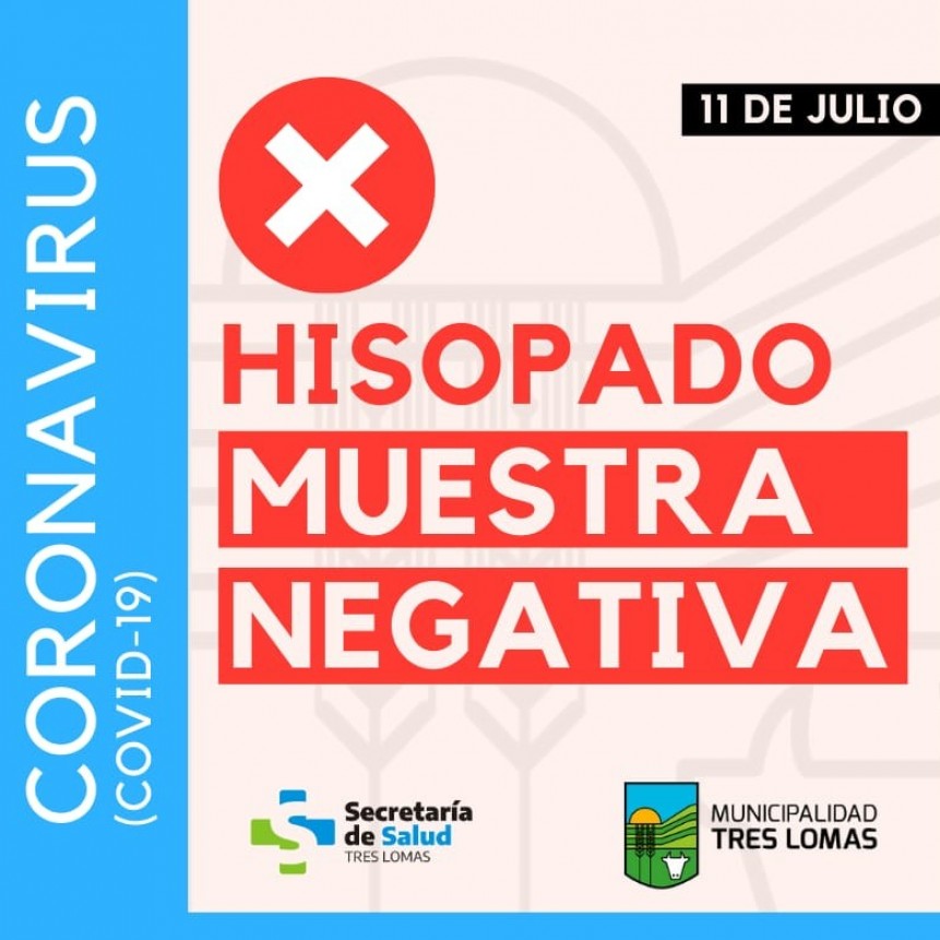 PACIENTE DE 86 AÑOS: RESULTADO NEGATIVO. SE AGUARDA EL RESULTADO DEL HOMBRE DE 41 AÑOS