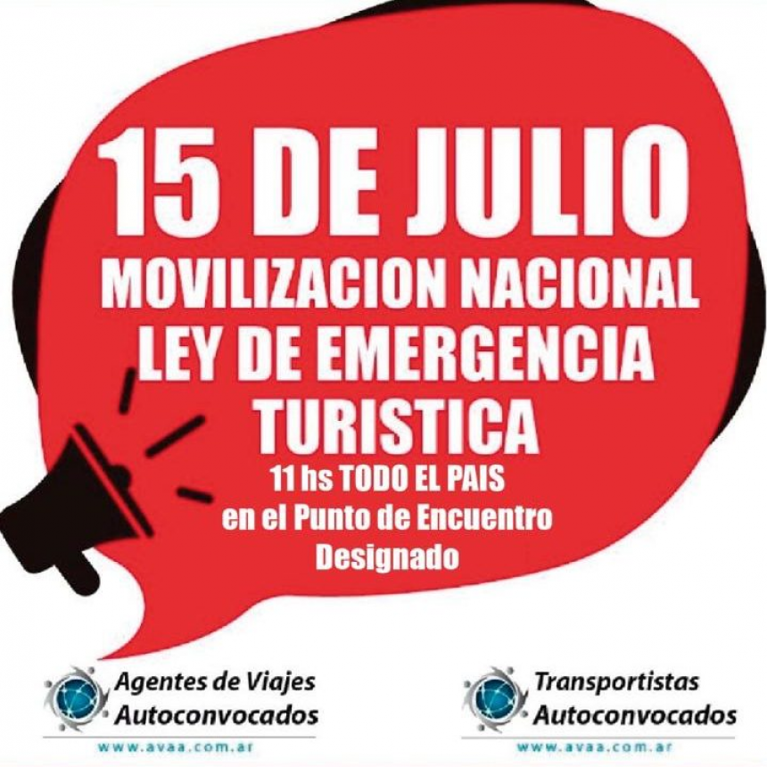 TRENQUE LAUQUEN TAMBIÉN SE SUMA A LA MARCHA FEDERAL POR LA EMERGENCIA DEL TURISMO