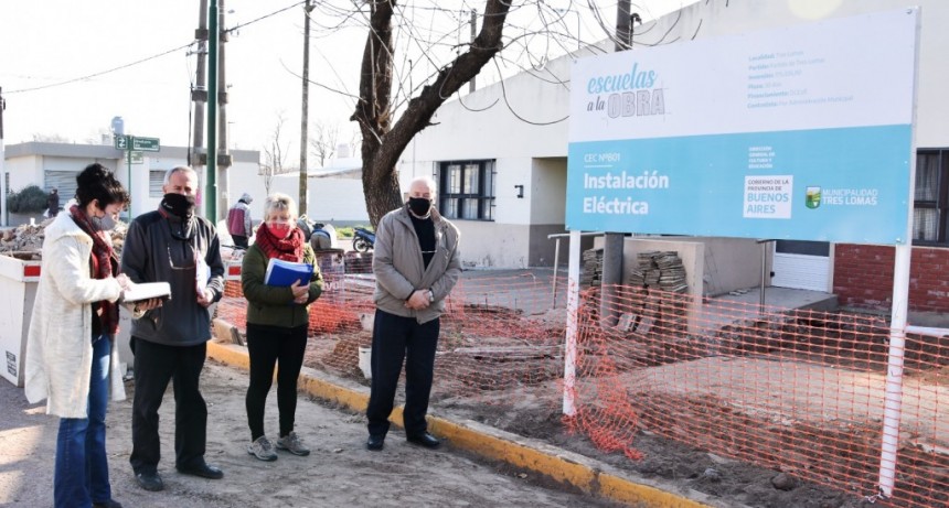 CONTINÚAN LAS OBRAS EN ESTABLECIMIENTOS EDUCATIVOS DEL DISTRITO
