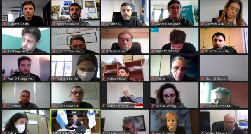 VIDEOCONFERENCIA ENTRE SECRETARIOS DE PRODUCCIÓN DE LA PROVINCIA