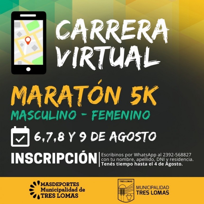 PRIMERA CARRERA VIRTUAL DEL DISTRITO