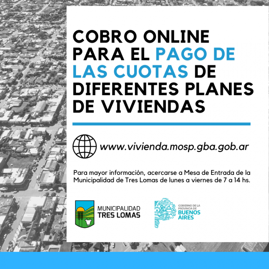 COBRO ONLINE PARA EL PAGO DE LAS CUOTAS DE DIFERENTES PLANES DE VIVIENDAS