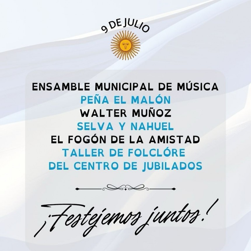 FESTEJOS POR EL DÍA DE LA INDEPENDENCIA