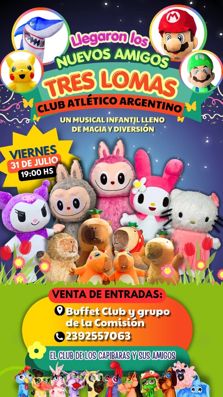 Llega a Tres Lomas un musical infantil lleno de magia, m&uacute;sica y diversi&oacute;n