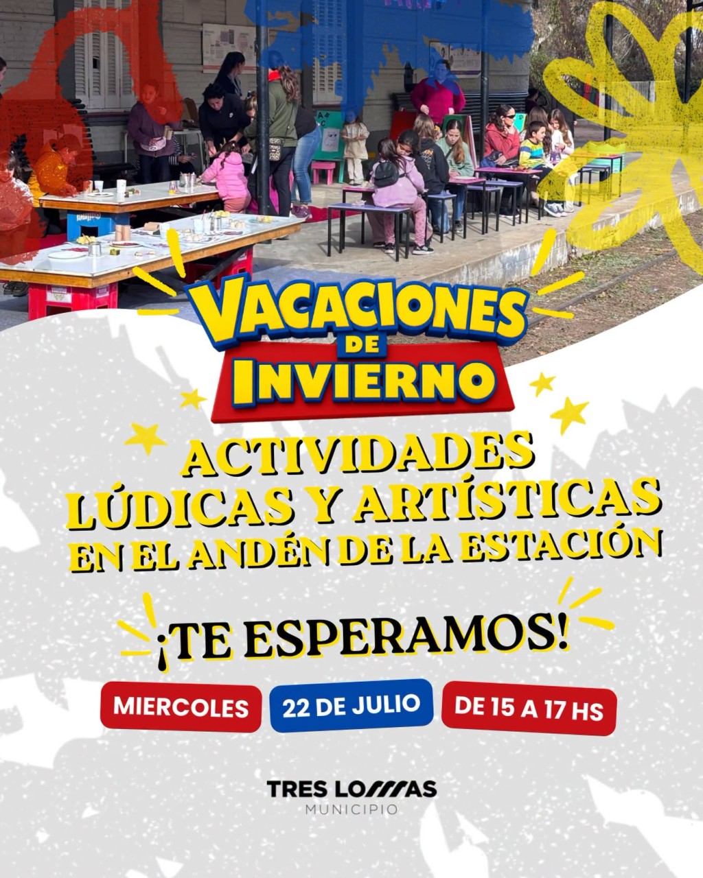 Vacaciones de invierno: jornada l&uacute;dica y art&iacute;stica en el and&eacute;n de la Estaci&oacute;n