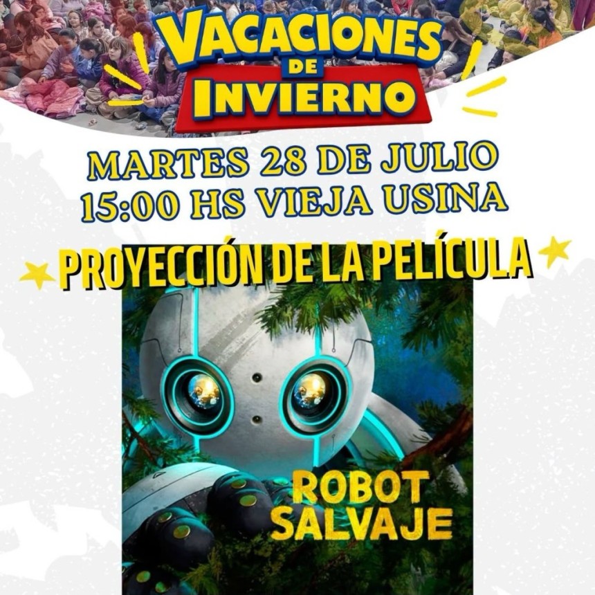 Contin&uacute;an las actividades de vacaciones de invierno con la proyecci&oacute;n de 