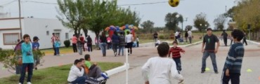 INAUGURAN LAS OBRAS EN EL POLIDEPORTIVO DE LA ESCUELA ALBERGUE