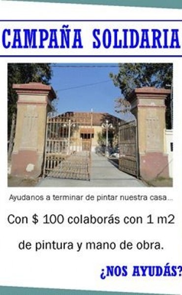 LETICIA INCHAUSPE HABLO DE LA CAMPAÑA SOLIDARIA PARA PINTAR LA ESCUELA ALBERGUE EN SU 25º ANIVERSARIO