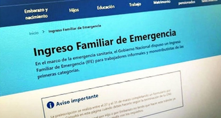 INGRESO FAMILIAR DE EMERGENCIA: CERCA DEL 62% DE LOS BENEFICIARIOS SON TRABAJADORES INFORMALES O ESTÁN DESOCUPADOS