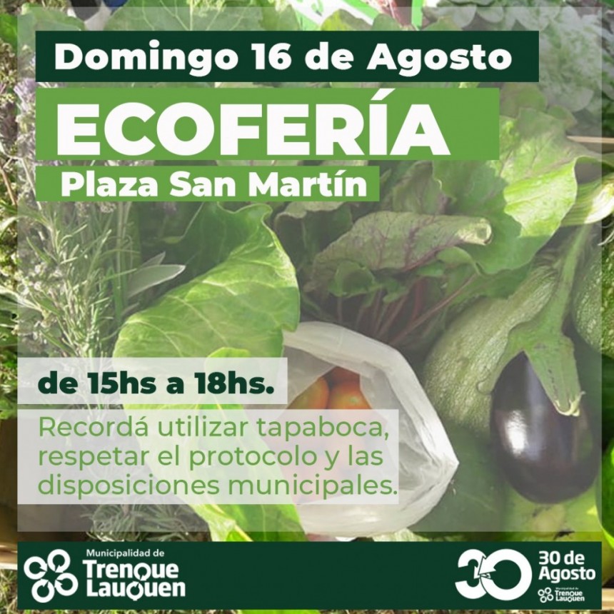 ESTE DOMINGO 16 HABRÁ UNA NUEVA ECOFERIA