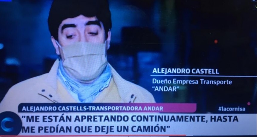 ALEJANDRO CASTELL: “LLEGARON A DECIRME QUE LES DEJE UN CAMION Y ARREGLAMOS TODO”