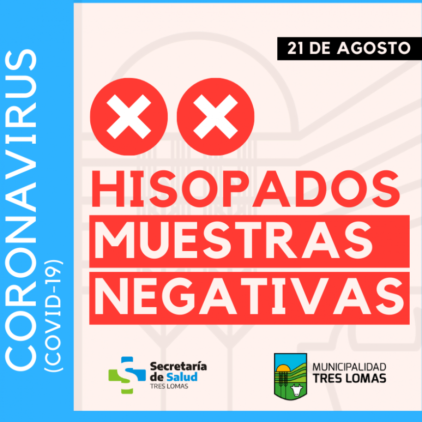 ¡BUENA NOTICIA!: LAS DOS MUESTRAS DIERON NEGATIVO